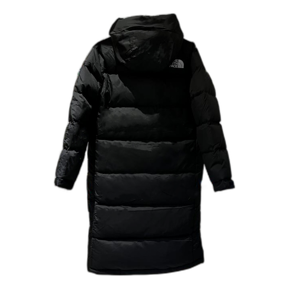 The North Face Long Hooded Down Puffer Coat, Black