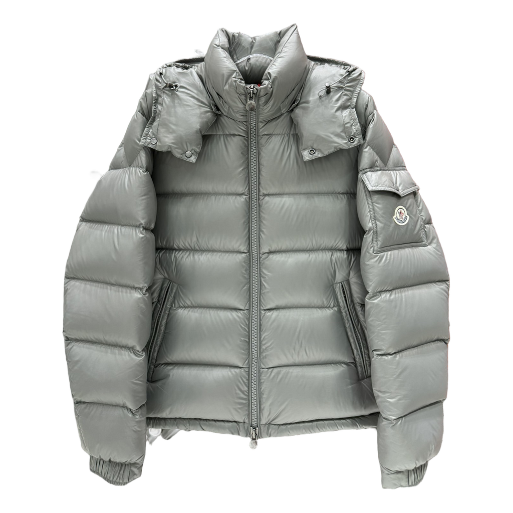Moncler Maya Hooded Down Jacket - Gray