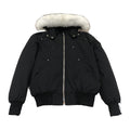 Moose Knuckles Men's Ballistic Shearling-Trim Bomber - Black
