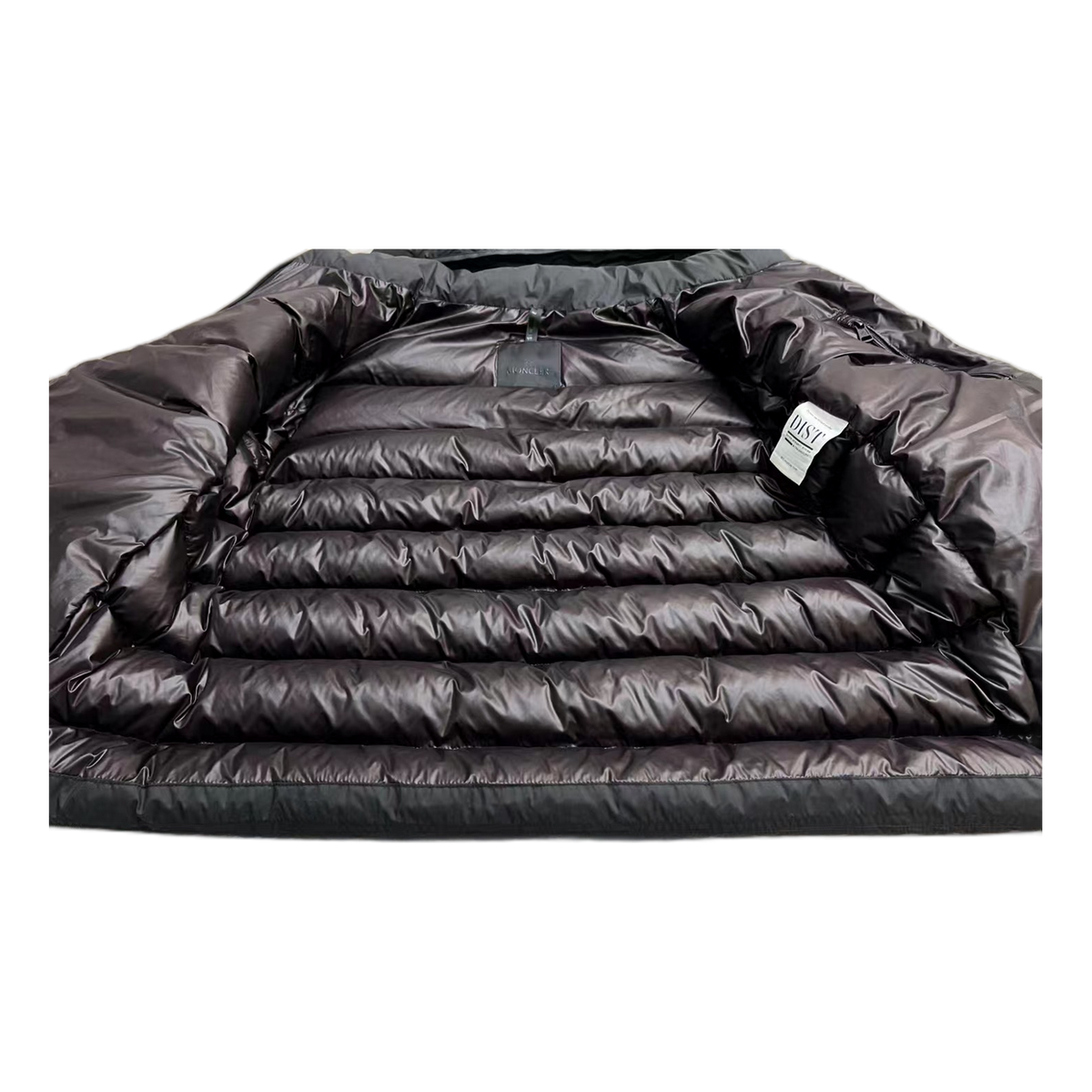 Moncler Vertical-Logo Snap-Front Down Jacket - Black