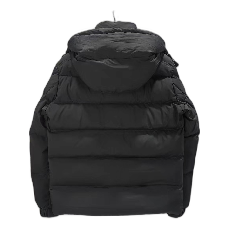 Moncler Maya Matte Hooded Down Jacket - Black