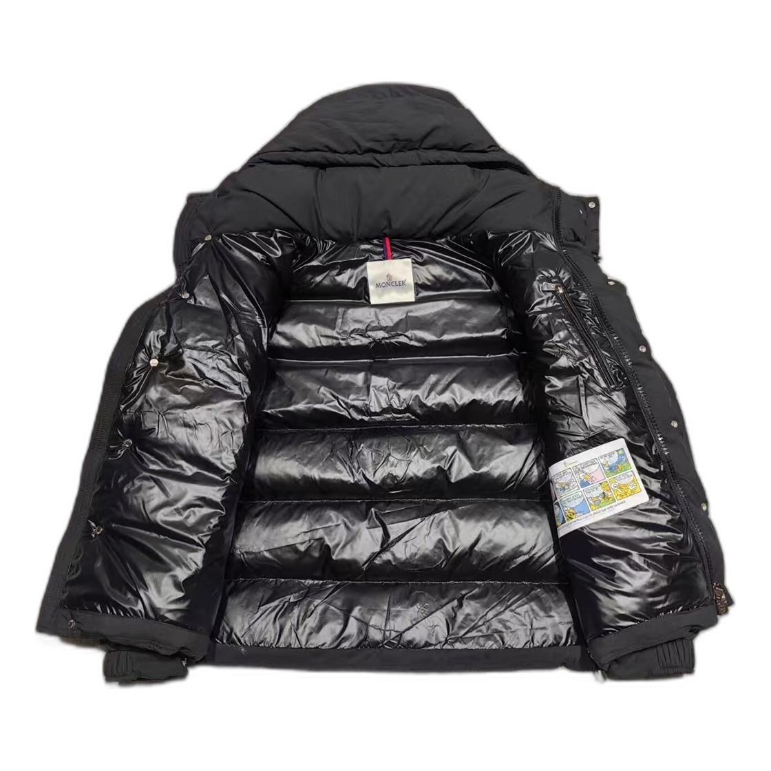 Moncler Maya Matte Hooded Down Jacket - Black