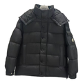 Moncler Matte Snap-Front Hooded Down Jacket