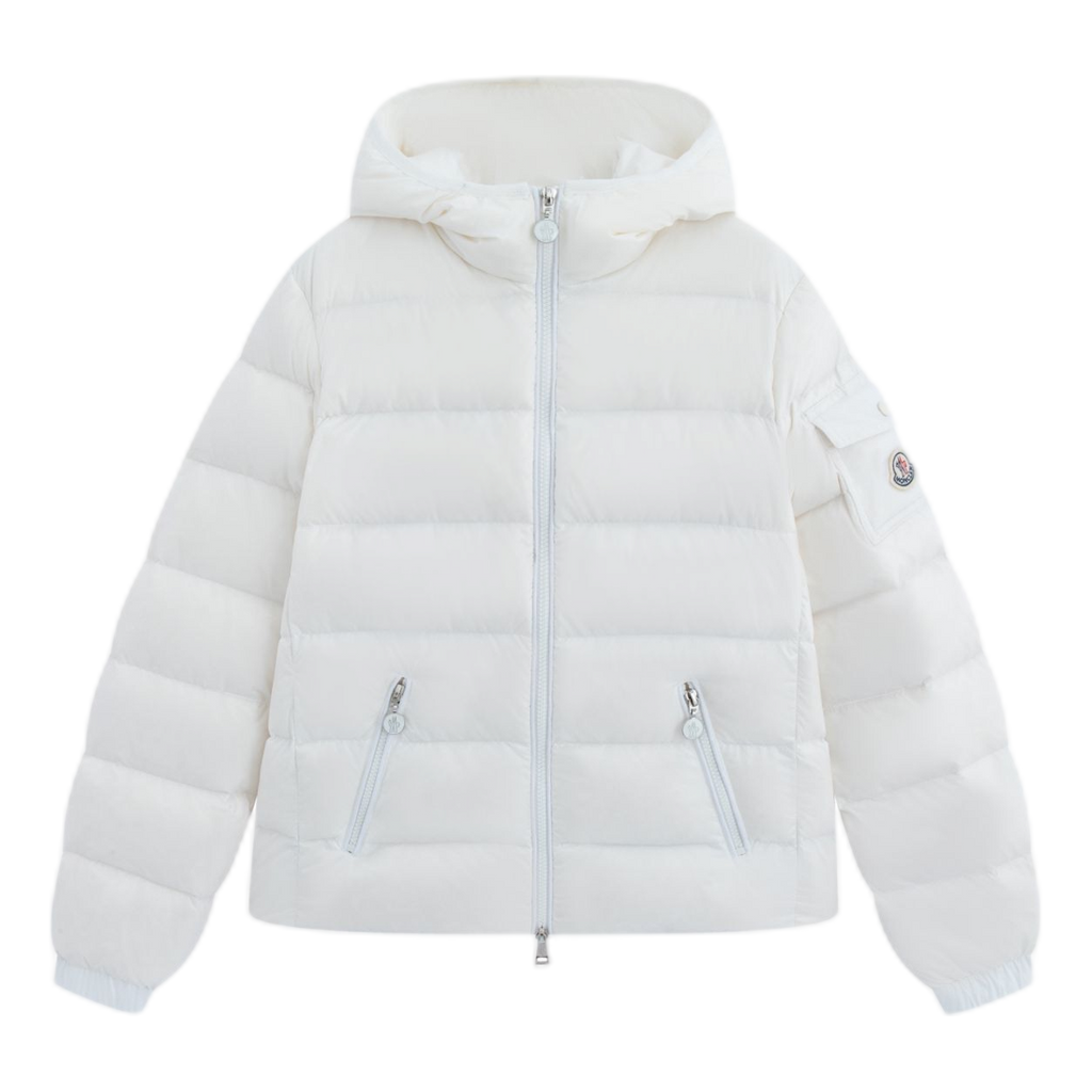 Moncler Gles Fitted Hooded Down Jacket
