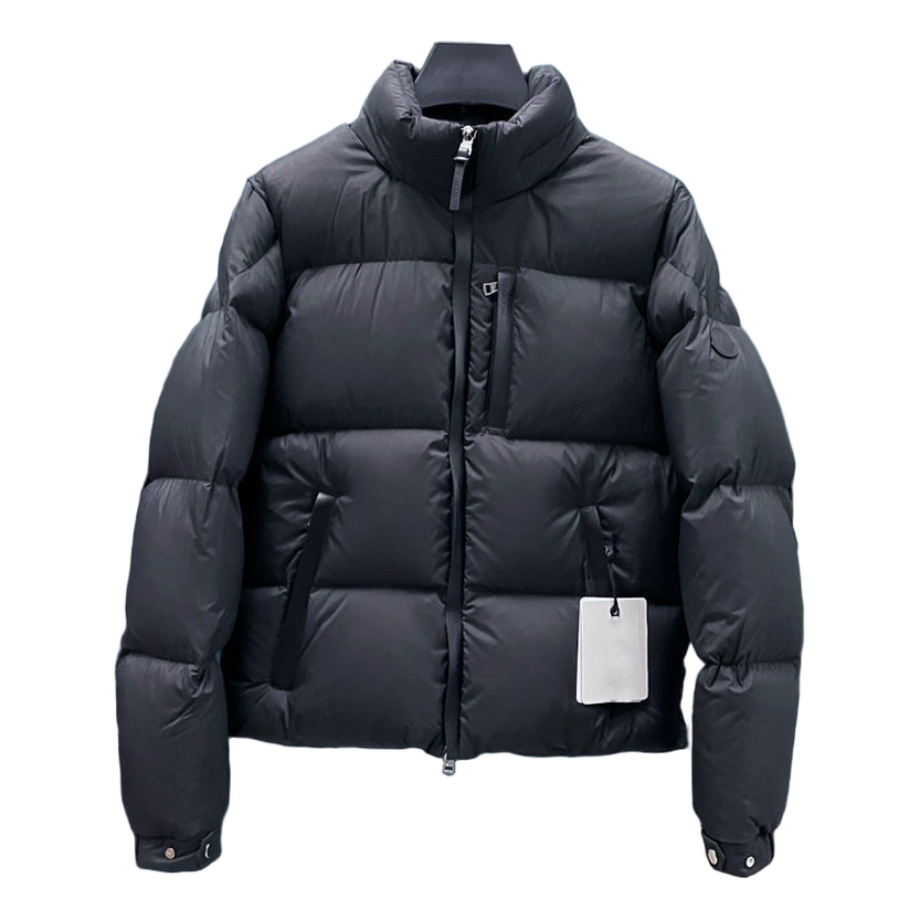 Moncler Tonal-Patch Wide-Quilt Hooded Down Jacket