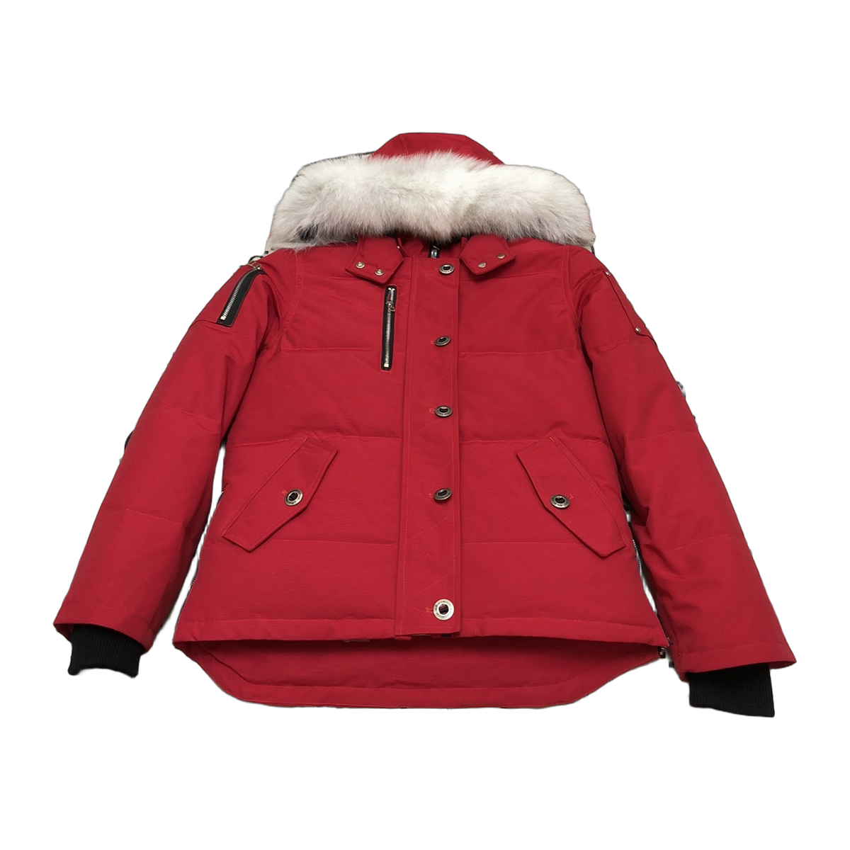 Moose Knuckles Women's Shearling-Trim 3Q Jacket - Navy