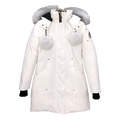 Moose Knuckles Stirling Down Parka with White Fur Trim
