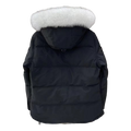Moose Knuckles Chest-Zip Fur-Trim Hooded Down Jacket