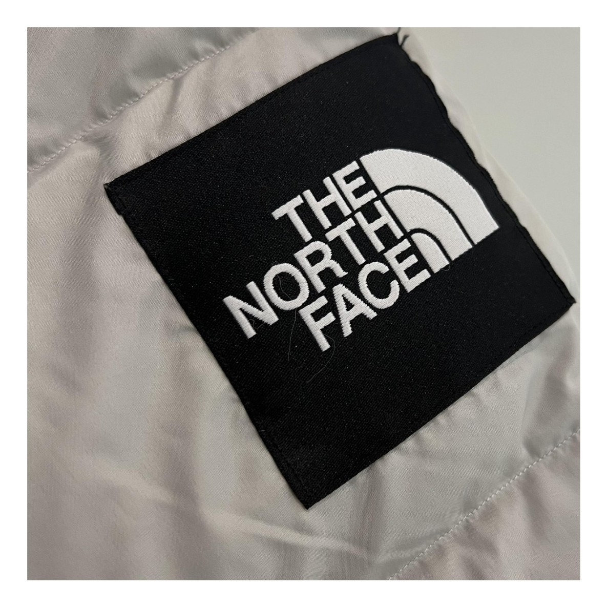 The North Face Color-Block Long Hooded Down Coat - Grey