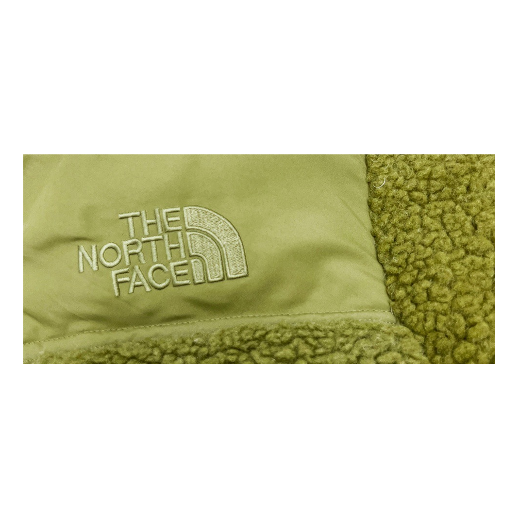 The North Face Fleece-Panel Stand-Collar Puffer Jacket, Olive
